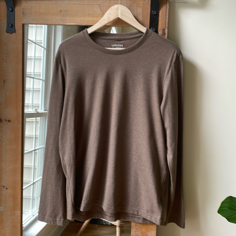 UNTUCKit Aston Crewneck Long Sleeve Tee Shirt Size M